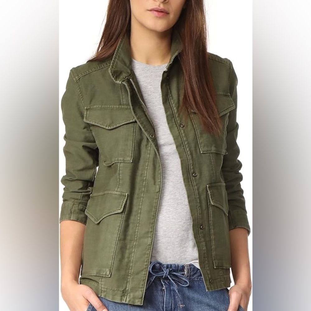 VINCE. Green Utility Jacket - Picture 3 of 8
